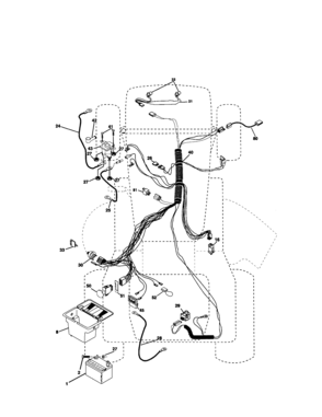 Part Location Diagram of 178442 Craftsman Ignition harness