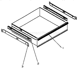 Unit Parts Diagram and Parts List for 706103420  Craftsman Workbench
