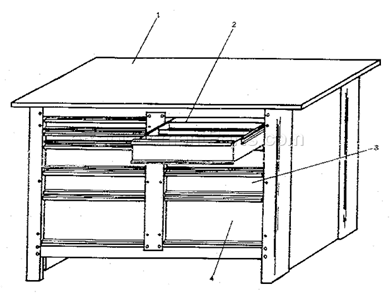 Unit Parts Diagram and Parts List for 706103690  Craftsman Workbench