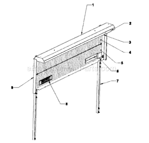Part Location Diagram of 1003030-EBK Craftsman Support-black