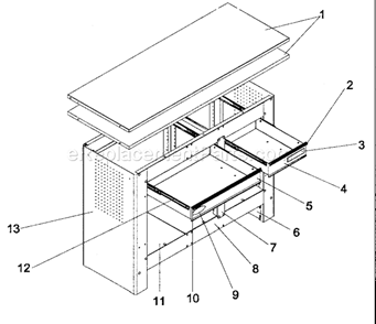 Part Location Diagram of 27221 Craftsman Top