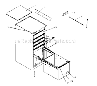 Part Location Diagram of M15228A1 Craftsman Label