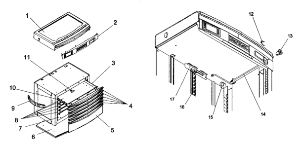 Chest Diagram and Parts List for 706954340  Craftsman Tool Stand & Cart