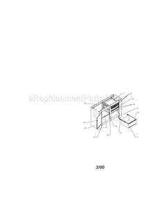 9 Drawer Workbench Diagram and Parts List for 706653800  Craftsman Workbench