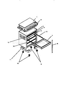 Unit Parts Diagram and Parts List for 70665490  Craftsman Workbench