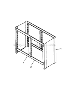 Unit Parts Diagram and Parts List for 706655410  Craftsman Workbench