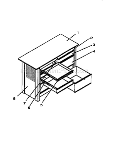 Unit Parts Diagram and Parts List for 706655590  Craftsman Workbench