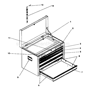 Page A Diagram and Parts List for 706955120  Craftsman Cement Mixer