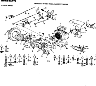 Part Location Diagram of 678H607 Craftsman Shield