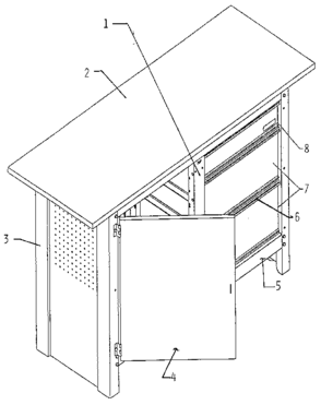Part Location Diagram of T649 Craftsman Shelf