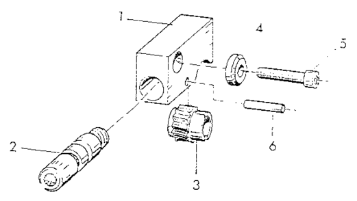 Fine Feed Attachment Diagram and Parts List for 549289000  Craftsman Lathe
