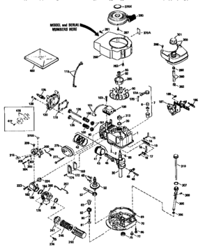 Engine 143.965004 (71/143) Diagram and Parts List for 143965004  Craftsman Engine
