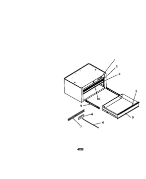 Unit Parts Diagram and Parts List for 706657723  Craftsman Tool Stand & Cart