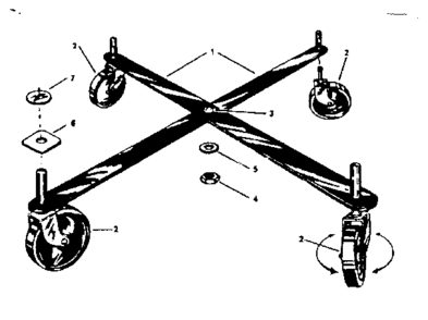 Part Location Diagram of A1-2889 Craftsman Parts list