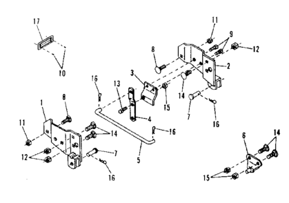Hanger Assembly Diagram and Parts List for 84224061  Craftsman Snow Blower