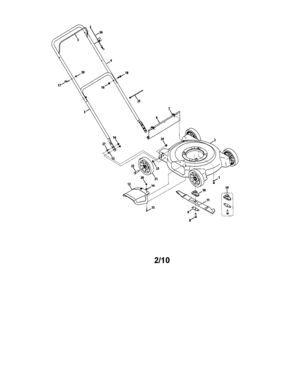 Lawn Mower Diagram and Parts List for 247393700  Craftsman Lawn Mower