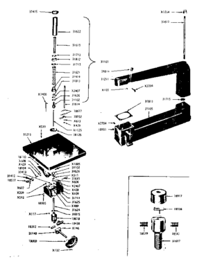 Part Location Diagram of 31611 Craftsman Stud