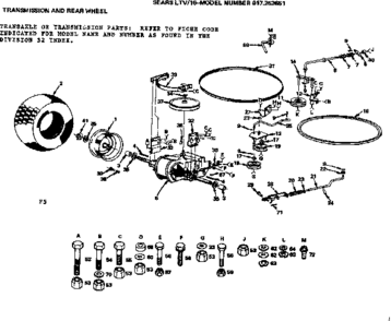 Part Location Diagram of 2279J Craftsman Brake jaw