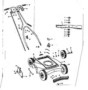 Replacement Parts Diagram and Parts List for 13188204-G  Craftsman Lawn Mower