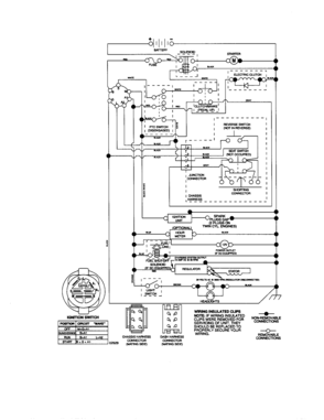 Schematic Diagram Diagram and Parts List for 917276845  Craftsman Lawn Tractor