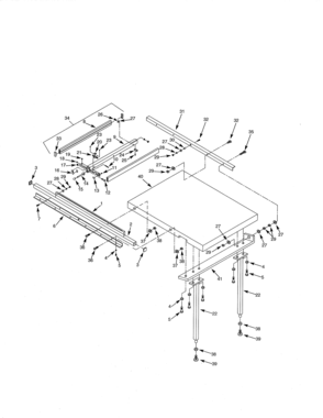 Rip Fence Diagram and Parts List for 351228051  Craftsman Table Saw