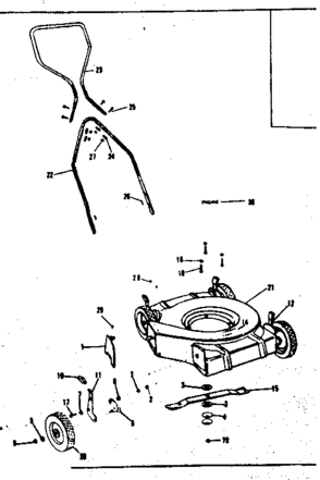Replacement Parts Diagram and Parts List for 53691185  Craftsman Lawn Mower