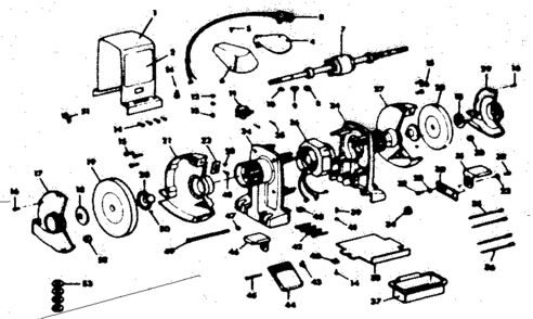Part Location Diagram of 46564 Craftsman Tool rest lh