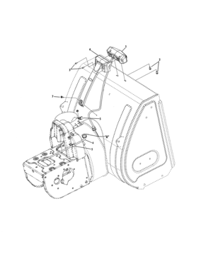 Led Light Bar Diagram and Parts List for 247889760  Craftsman Snow Blower