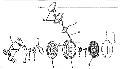 Part Location Diagram of 590429 Craftsman Rewind strtr