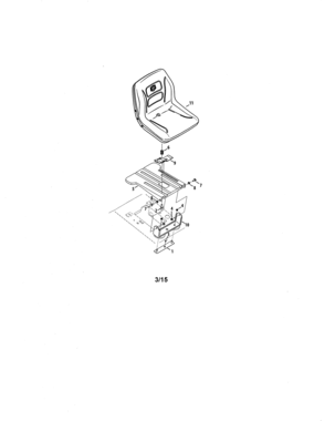 Seat Diagram and Parts List for 247204400  Craftsman Lawn Tractor