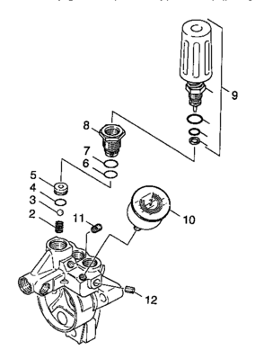 Spill Valve Diagram and Parts List for 74271  Craftsman Pressure Washer