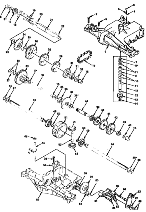 Transaxle 4150-15 (71/917) Diagram and Parts List for 917255727  Craftsman Lawn Tractor