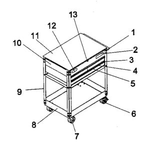 Part Location Diagram of M25057 Craftsman Label