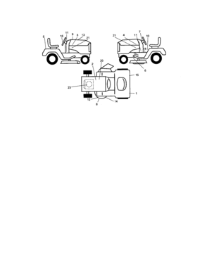 Decals Diagram and Parts List for 917275642  Craftsman Lawn Tractor