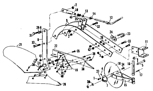 Part Location Diagram of P-262 Craftsman Spacer