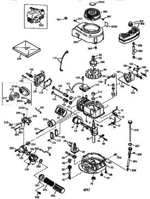 Engine (71/143) 143.974026 Diagram and Parts List for 143974026  Craftsman Engine