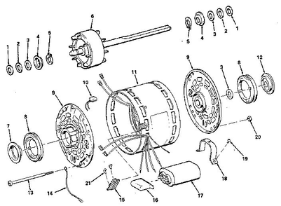 Unit Diagram and Parts List for 11312710  Craftsman Engine