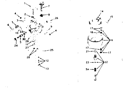 Carburetor Diagram and Parts List for 143207052  Craftsman Engine