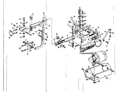 Operator Assembly Diagram and Parts List for 13966300  Craftsman Garage Door Opener
