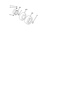 Wheels And Tires Diagram and Parts List for 917275902  Craftsman Lawn Tractor
