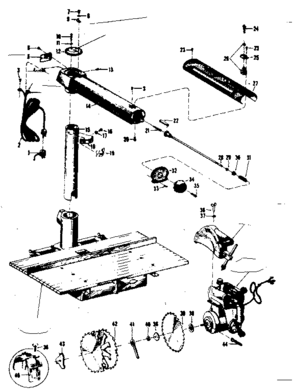 Part Location Diagram of 30654 Craftsman Shaft assembly