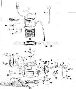 Part Location Diagram of 989621-001 Craftsman Data Plate