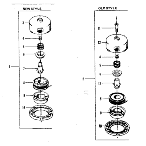 Cutting Head Assembly Diagram and Parts List for 234795410  Craftsman Trimmer