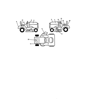 Decals Diagram and Parts List for 917270740  Craftsman Lawn Tractor