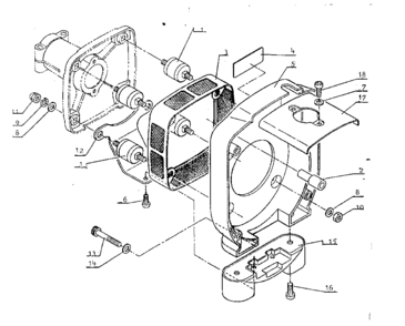 Vibration Isolation Assembly Diagram and Parts List for 271281610  Craftsman Trimmer