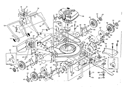 Part Location Diagram of 7922 Craftsman Lawn mower electric start harness assembly