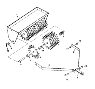 Part Location Diagram of STD-541025 Craftsman 1/4 hex nut (standard hardware item which may b...
