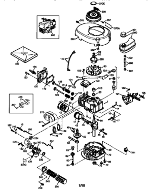 Engine Diagram and Parts List for 143983508  Craftsman Engine