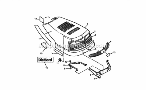 Part Location Diagram of M123264 Craftsman Insert