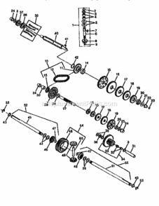 Page L Diagram and Parts List for 750256050  Craftsman Lawn Tractor